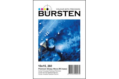 Фотобумага BURSTEN Супер Глянцевая Плетеная,10x15, 260гр/м (100 листов) (RC-base)  