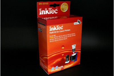 Заправочный набор BKI-2010D Black pigment (черный) для Canon PG-510/ 512BK (в наборе: чернила 20 мл x 2, заправочный зажим) InkTec