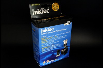 Заправочный набор HPI-0005D Black pigment (черный) для HP 27/ 56 (C8727A/ C6656A) (в наборе: чернила 20 мл x 2, заправочный зажим) InkTec